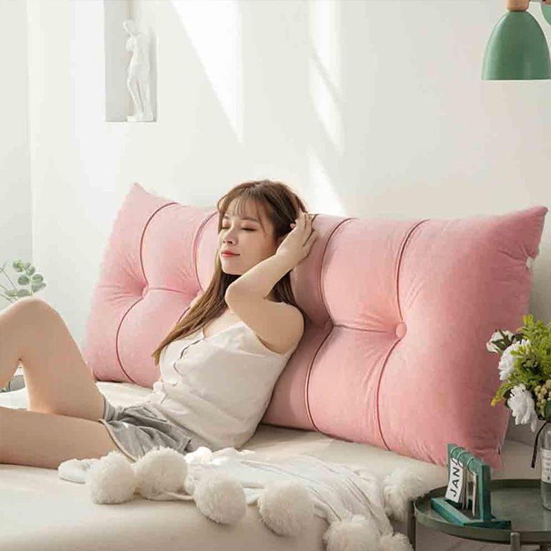 Fluffy Warm Feather-Cotton Backrest - Classic Solid Brushed Triangular Bed Cushion - F.Market3720F3D73A9542518ED6758C5C48B60DeproloLength 60cm * Width 50cmFluffy Warm Feather-Cotton Backrest - Classic Solid Brushed Triangular Bed CushionFluffy Warm Feather-Cotton Backrest - Classic Solid Brushed Triangular Bed Cushion