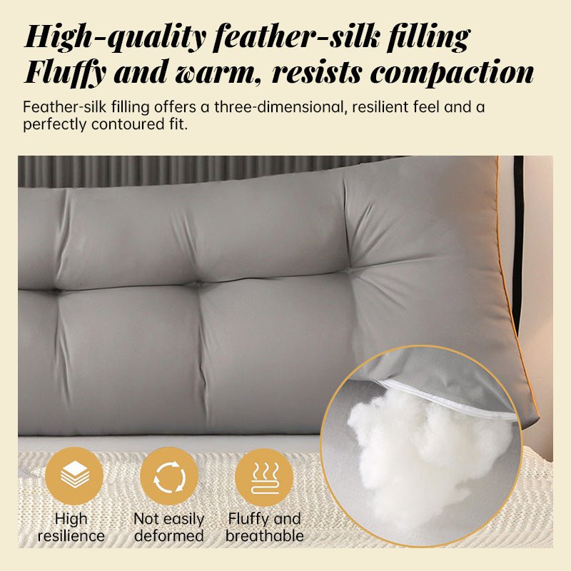 Fluffy Warm Feather-Cotton Backrest - Classic Solid Brushed Triangular Bed Cushion - F.Market3720F3D73A9542518ED6758C5C48B60DeproloLength 60cm * Width 50cmFluffy Warm Feather-Cotton Backrest - Classic Solid Brushed Triangular Bed CushionFluffy Warm Feather-Cotton Backrest - Classic Solid Brushed Triangular Bed Cushion