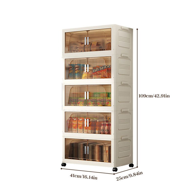 Folding Storage Cabinet with Wheels, 3/4 Tier Stackable Wardrobe Closet Organizer - F.MarketFC65FE8F1DC44DC3B0E668F4559AA2C4eprolo3Folding Storage Cabinet with Wheels, 3/4 Tier Stackable Wardrobe Closet OrganizerFolding Storage Cabinet with Wheels, 3/4 Tier Stackable Wardrobe Closet Organizer