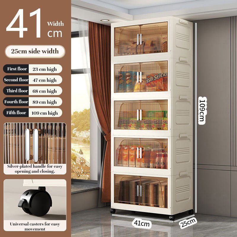 Folding Storage Cabinet with Wheels, 3/4 Tier Stackable Wardrobe Closet Organizer - F.MarketCFDF6F1E79F3415A81B7C7747D65765Ceprolo3Folding Storage Cabinet with Wheels, 3/4 Tier Stackable Wardrobe Closet OrganizerFolding Storage Cabinet with Wheels, 3/4 Tier Stackable Wardrobe Closet Organizer