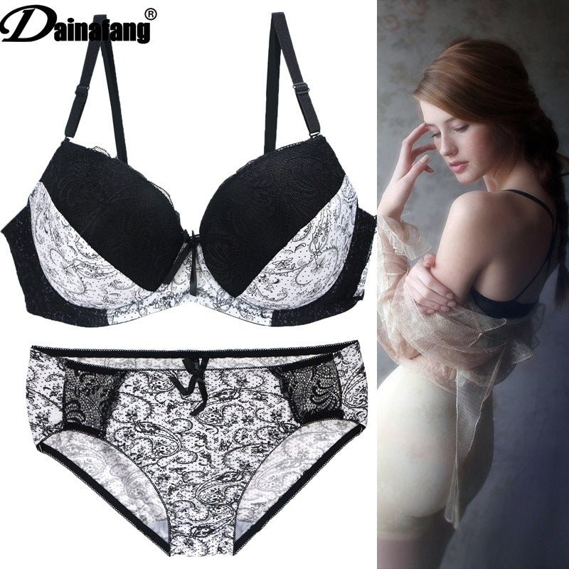 Foreign Trade Large Size Bra Set Printed Lace Intimates Set Dunhuang Amazon Popular Cross-Border Intimates Bra - F.MarketWhite / 75BF.Market75BForeign Trade Large Size Bra Set Printed Lace Intimates Set Dunhuang Amazon Popular Cross-Border Intimates BraForeign Trade Large Size Bra Set Printed Lace Intimates Set Dunhuang Amazon Popular Cross-Border Intimates Bra