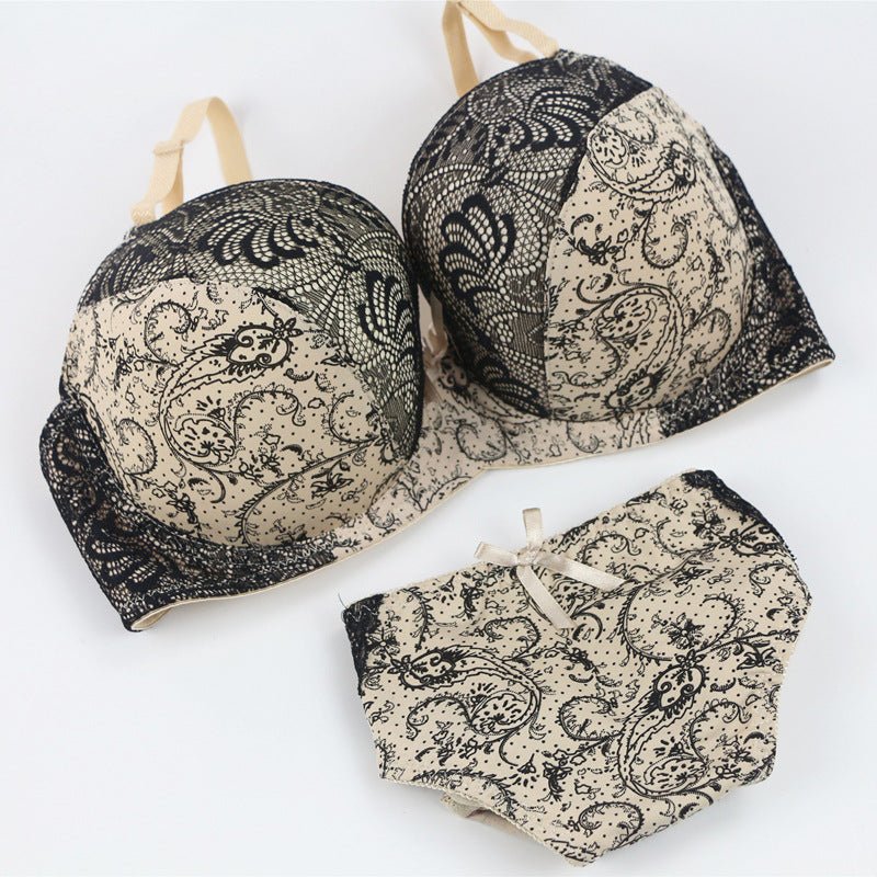 Foreign Trade Large Size Bra Set Printed Lace Intimates Set Dunhuang Amazon Popular Cross-Border Intimates Bra - F.MarketBeige / 75BF.Market75BForeign Trade Large Size Bra Set Printed Lace Intimates Set Dunhuang Amazon Popular Cross-Border Intimates BraForeign Trade Large Size Bra Set Printed Lace Intimates Set Dunhuang Amazon Popular Cross-Border Intimates Bra