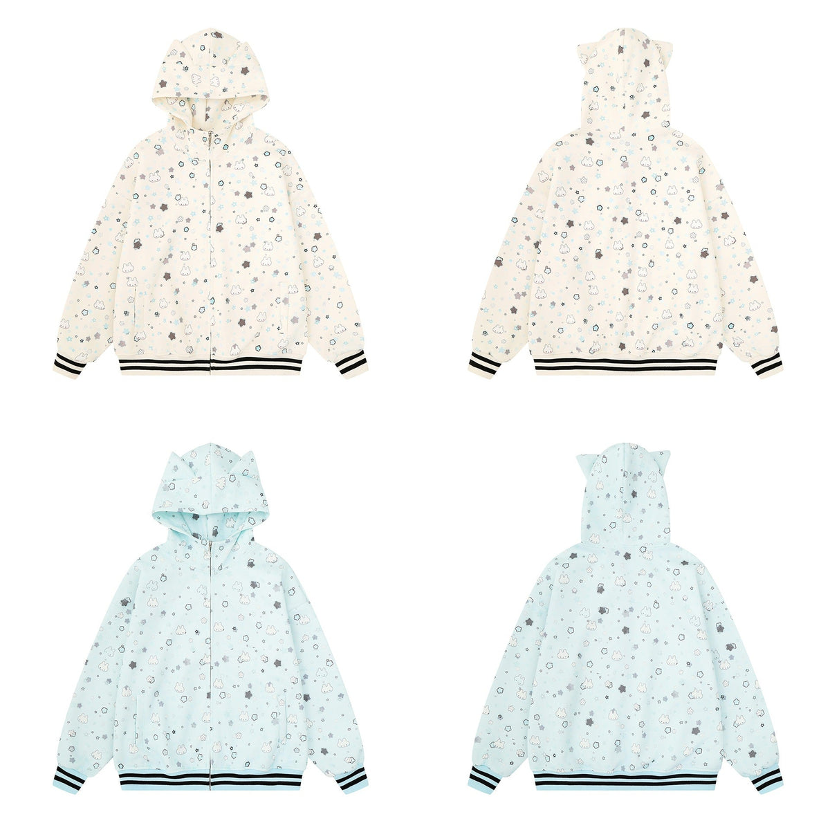 Full printed bunny design hoodie - F.MarketBFA7AD2017784B0D991D83D53683F539eproloSFull printed bunny design hoodieFull printed bunny design hoodie