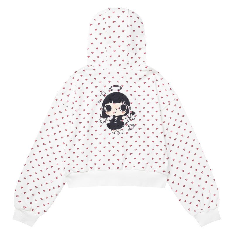 Full printed small red heart short hooded sweatshirt jacket - F.Market90FDD9C93C04423984586E6E38600934eproloSFull printed small red heart short hooded sweatshirt jacketFull printed small red heart short hooded sweatshirt jacket