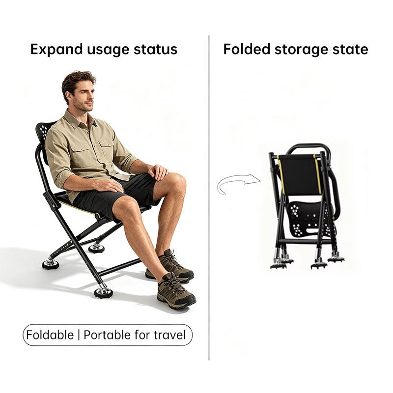 High Back Folding Fishing Chair, Adjustable Legs, Swivel Anti-Slip Feet, Portable Camping Stool for Outdoor, Hiking, Beach - F.Market6AC618A54E8348CFADF254B4DE45274AeproloHigh Back Folding Fishing Chair, Adjustable Legs, Swivel Anti-Slip Feet, Portable Camping Stool for Outdoor, Hiking, BeachHigh Back Folding Fishing Chair, Adjustable Legs, Swivel Anti-Slip Feet, Portable Camping Stool for Outdoor, Hiking, Beach