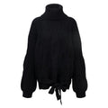 High neck twisted flower hem tied with a headband thick sweater - F.MarketAEEE21E26E814A408C159D5356F4AE41eproloSHigh neck twisted flower hem tied with a headband thick sweaterHigh neck twisted flower hem tied with a headband thick sweater