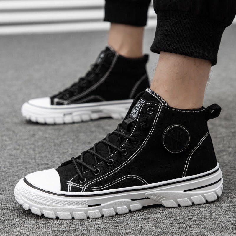High top canvas shoes Korean style trendy sports and leisure shoes fashionable trendy shoes student board shoes - F.MarketD2F8C8B26F1C4293B8719CE4908A2D6Eeprolo39High top canvas shoes Korean style trendy sports and leisure shoes fashionable trendy shoes student board shoesHigh top canvas shoes Korean style trendy sports and leisure shoes fashionable trendy shoes student board shoes