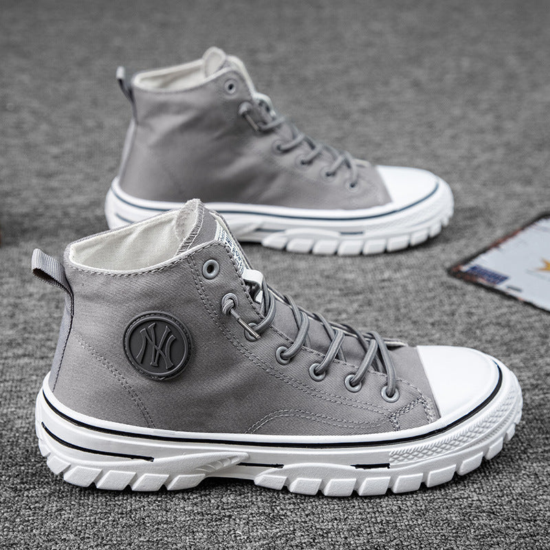 High top canvas shoes Korean style trendy sports and leisure shoes fashionable trendy shoes student board shoes - F.MarketA47FBAD843534E29888E9D02FCB115B1eprolo39High top canvas shoes Korean style trendy sports and leisure shoes fashionable trendy shoes student board shoesHigh top canvas shoes Korean style trendy sports and leisure shoes fashionable trendy shoes student board shoes