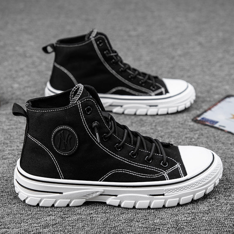 High top canvas shoes Korean style trendy sports and leisure shoes fashionable trendy shoes student board shoes - F.MarketD2F8C8B26F1C4293B8719CE4908A2D6Eeprolo39High top canvas shoes Korean style trendy sports and leisure shoes fashionable trendy shoes student board shoesHigh top canvas shoes Korean style trendy sports and leisure shoes fashionable trendy shoes student board shoes