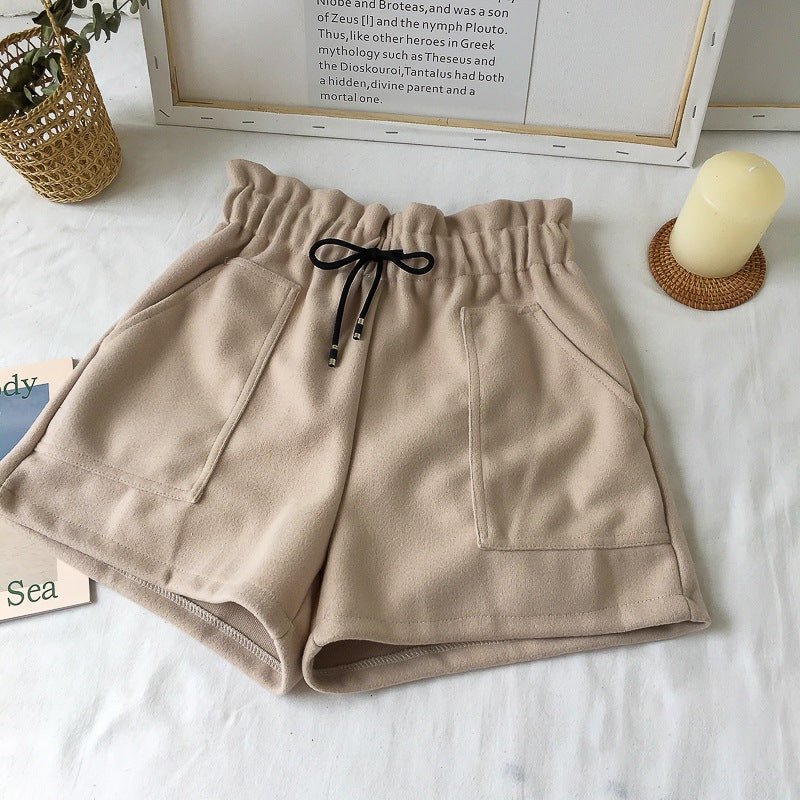 High Waist Woolen Shorts Autumn and Winter 2024 New Black Wide Leg Pants Slimming Spring Outwear Loose Casual Boots for Women - F.MarketApricot / MF.MarketMHigh Waist Woolen Shorts Autumn and Winter 2024 New Black Wide Leg Pants Slimming Spring Outwear Loose Casual Boots for WomenHigh Waist Woolen Shorts Autumn and Winter 2024 New Black Wide Leg Pants Slimming Spring Outwear Loose Casual Boots for Women