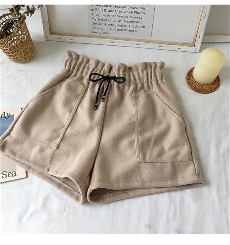 High Waist Woolen Shorts Autumn and Winter 2024 New Black Wide Leg Pants Slimming Spring Outwear Loose Casual Boots for Women - F.MarketBlack / MF.MarketMHigh Waist Woolen Shorts Autumn and Winter 2024 New Black Wide Leg Pants Slimming Spring Outwear Loose Casual Boots for WomenHigh Waist Woolen Shorts Autumn and Winter 2024 New Black Wide Leg Pants Slimming Spring Outwear Loose Casual Boots for Women