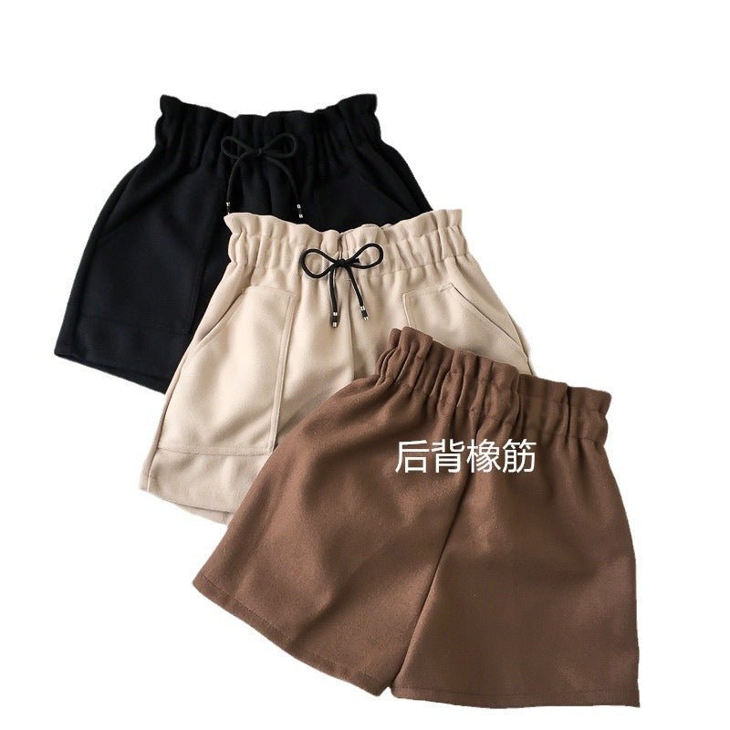 High Waist Woolen Shorts Autumn and Winter 2024 New Black Wide Leg Pants Slimming Spring Outwear Loose Casual Boots for Women - F.MarketBlack / MF.MarketMHigh Waist Woolen Shorts Autumn and Winter 2024 New Black Wide Leg Pants Slimming Spring Outwear Loose Casual Boots for WomenHigh Waist Woolen Shorts Autumn and Winter 2024 New Black Wide Leg Pants Slimming Spring Outwear Loose Casual Boots for Women