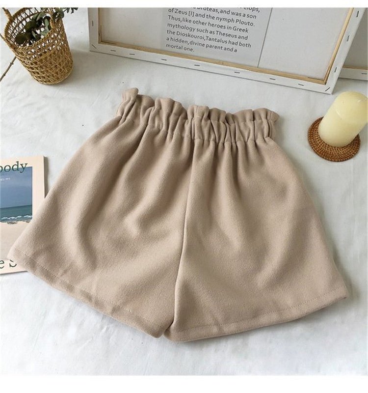High Waist Woolen Shorts Autumn and Winter 2024 New Black Wide Leg Pants Slimming Spring Outwear Loose Casual Boots for Women - F.MarketBlack / MF.MarketMHigh Waist Woolen Shorts Autumn and Winter 2024 New Black Wide Leg Pants Slimming Spring Outwear Loose Casual Boots for WomenHigh Waist Woolen Shorts Autumn and Winter 2024 New Black Wide Leg Pants Slimming Spring Outwear Loose Casual Boots for Women