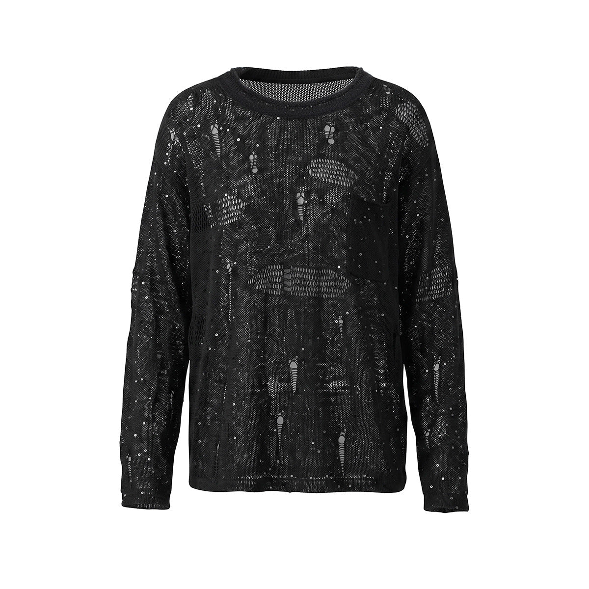 Hollow hole knitted long sleeved sweater - F.MarketB69202EE8A7C4FCD8E27FCBD3C1C9682eproloSHollow hole knitted long sleeved sweaterHollow hole knitted long sleeved sweater