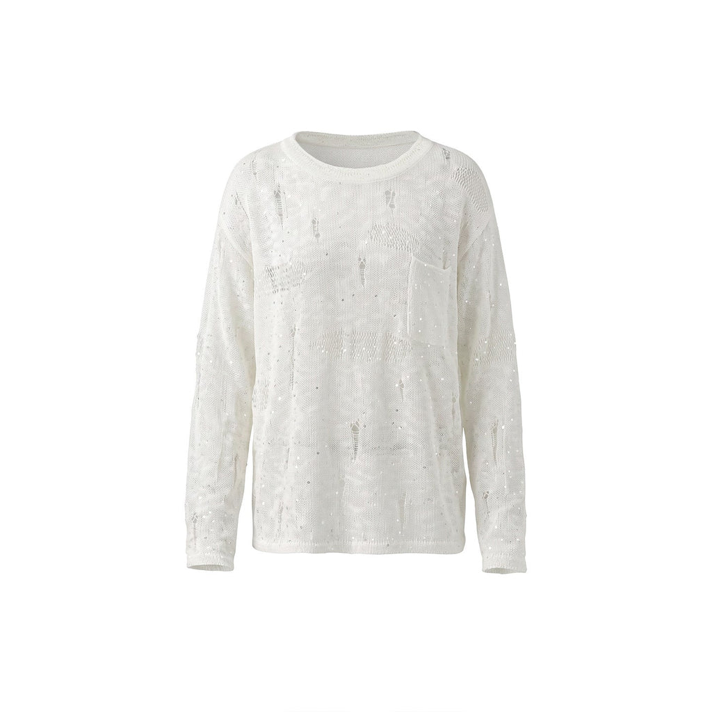 Hollow hole knitted long sleeved sweater - F.MarketB69202EE8A7C4FCD8E27FCBD3C1C9682eproloSHollow hole knitted long sleeved sweaterHollow hole knitted long sleeved sweater