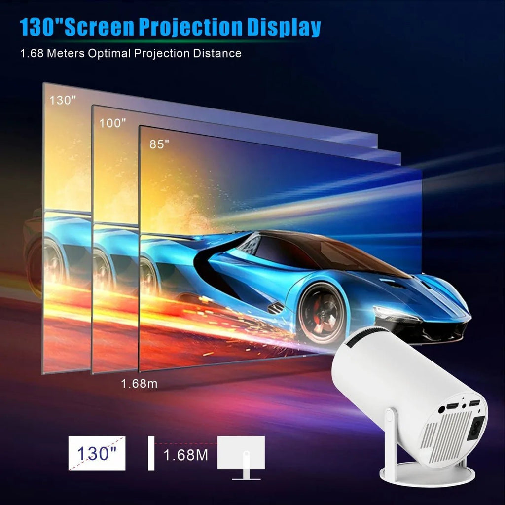 HY300 Pro Projector Home Theater Entertainment Portable Small Projector - F.MarketNMZPWLVBMF.Market(EU) PlugHY300 Pro Projector Home Theater Entertainment Portable Small ProjectorHY300 Pro Projector Home Theater Entertainment Portable Small Projector