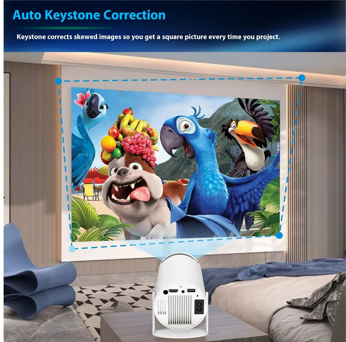HY300 Pro Projector Home Theater Entertainment Portable Small Projector - F.MarketNMZPWLVBMF.Market(EU) PlugHY300 Pro Projector Home Theater Entertainment Portable Small ProjectorHY300 Pro Projector Home Theater Entertainment Portable Small Projector