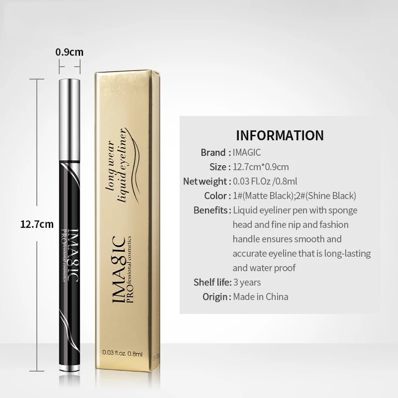 IMAGIC Waterproof Eyeliner Shine Eyeliner Matte Make Your Beauty Black Long Lasting Eyeliner Pen Makeup Cosmetic Tool - F.Market200001176:1254EY-338-E01;200007763:201336100F.MarketChina MainlandIMAGIC Waterproof Eyeliner Shine Eyeliner Matte Make Your Beauty Black Long Lasting Eyeliner Pen Makeup Cosmetic ToolIMAGIC Waterproof Eyeliner Shine Eyeliner Matte Make Your Beauty Black Long Lasting Eyeliner Pen Makeup Cosmetic Tool