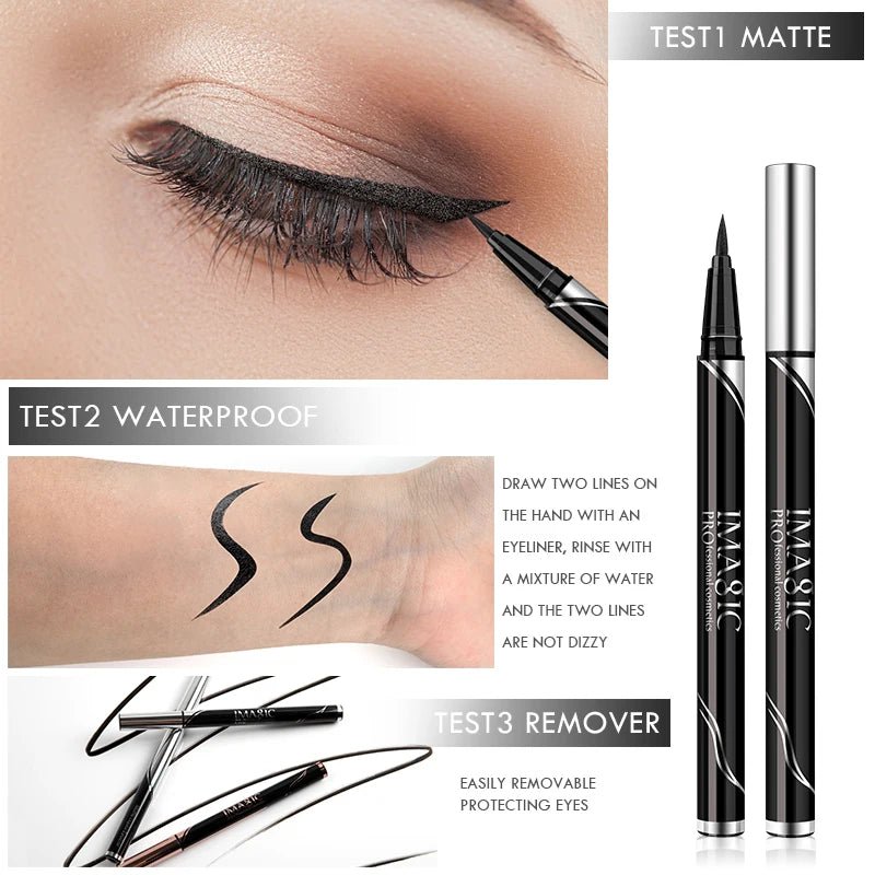 IMAGIC Waterproof Eyeliner Shine Eyeliner Matte Make Your Beauty Black Long Lasting Eyeliner Pen Makeup Cosmetic Tool - F.Market200001176:1254EY-338-E01;200007763:201336100F.MarketChina MainlandIMAGIC Waterproof Eyeliner Shine Eyeliner Matte Make Your Beauty Black Long Lasting Eyeliner Pen Makeup Cosmetic ToolIMAGIC Waterproof Eyeliner Shine Eyeliner Matte Make Your Beauty Black Long Lasting Eyeliner Pen Makeup Cosmetic Tool