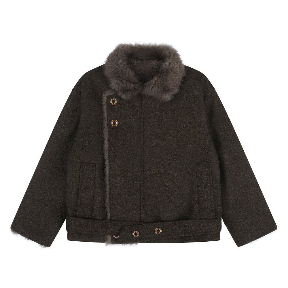 Imitation rabbit fur lapel fur jacket - F.Market9D83571186974635AD77A2B89F23A9C8eproloMImitation rabbit fur lapel fur jacketImitation rabbit fur lapel fur jacket