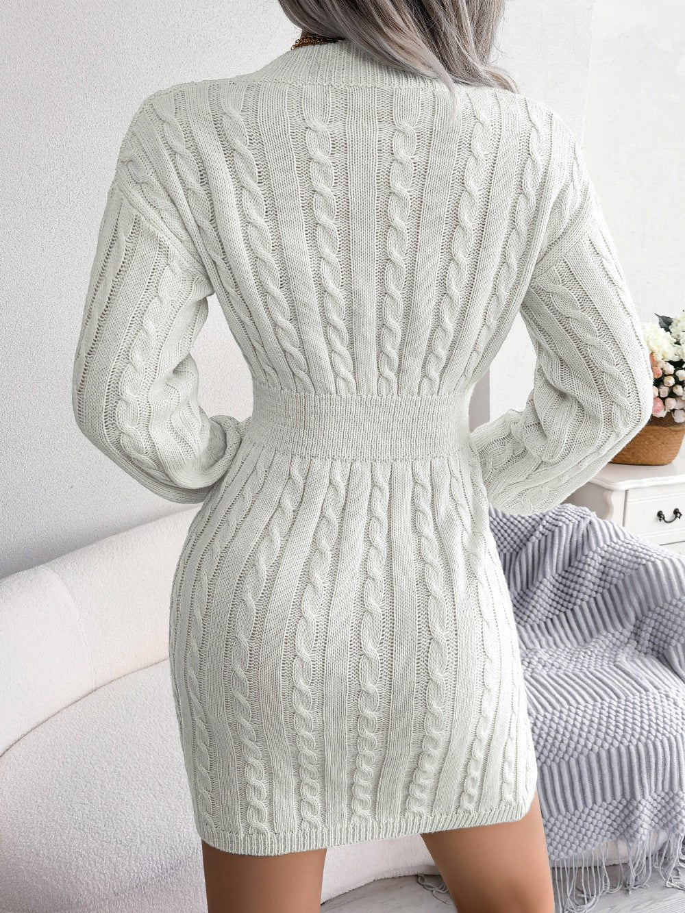 Ins Style Real Shot Autumn and Winter European and American Fashion Waist Twist Hip Dress Sweater Skirt Amazon Cross-Border Women's Clothing - F.MarketAmazon good quality, rest assured to promote / SF.MarketSIns Style Real Shot Autumn and Winter European and American Fashion Waist Twist Hip Dress Sweater Skirt Amazon Cross-Border Women's ClothingIns Style Real Shot Autumn and Winter European and American Fashion Waist Twist Hip Dress Sweater Skirt Amazon Cross-Border Women's Clothing
