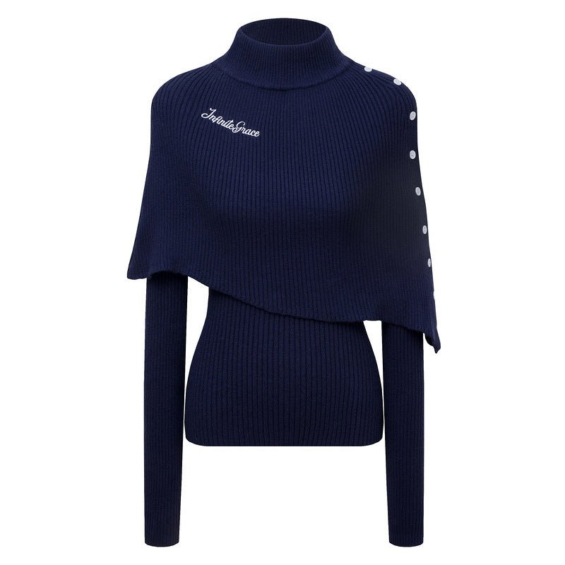 Irregular cape shawl design knitted top sweater - F.MarketE4B08666DFD44D50A4950852EDDC0610eproloSIrregular cape shawl design knitted top sweaterIrregular cape shawl design knitted top sweater