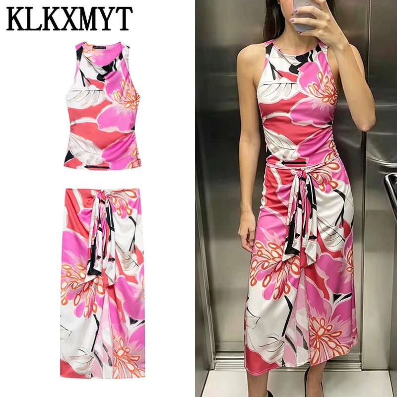 KLKXMYT Women Set Fashion Satin Printed Ruched Tops+High Waist Elegant Midi Skirt Casual 2026 Spring Summer Woman Outfit - F.Market14:173set;5:361386F.MarketMKLKXMYT Women Set Fashion Satin Printed Ruched Tops+High Waist Elegant Midi Skirt Casual 2026 Spring Summer Woman OutfitKLKXMYT Women Set Fashion Satin Printed Ruched Tops+High Waist Elegant Midi Skirt Casual 2026 Spring Summer Woman Outfit