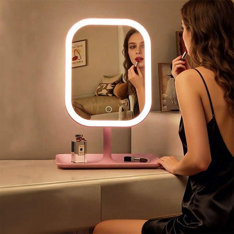 Large Square Rotating LED Makeup Mirror with Adjustable Lighting, 1~2PCS, Vanity Mirror for Girls Dormitory & Home Use - F.Market8A8ECA73D3284D8AA1886F2D7CFB7691eproloLarge Square Rotating LED Makeup Mirror with Adjustable Lighting, 1~2PCS, Vanity Mirror for Girls Dormitory & Home UseLarge Square Rotating LED Makeup Mirror with Adjustable Lighting, 1~2PCS, Vanity Mirror for Girls Dormitory & Home Use