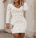 Long sleeved V-neck dress - F.Market65B5775E99A3445E8FC07BB37A1E129EeproloSLong sleeved V-neck dressLong sleeved V-neck dress