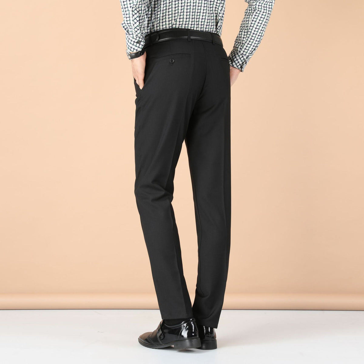 Men's Business Wear Slim-fit Trousers Spring and Autumn Casual Men's Wear Youth Work Dress Work Black Business Suit - F.MarketBlack Slim Fit / 28 [Waist 66.67cm 1]]F.Market28 [Waist 66.67cm 1]]Men's Business Wear Slim-fit Trousers Spring and Autumn Casual Men's Wear Youth Work Dress Work Black Business SuitMen's Business Wear Slim-fit Trousers Spring and Autumn Casual Men's Wear Youth Work Dress Work Black Business Suit