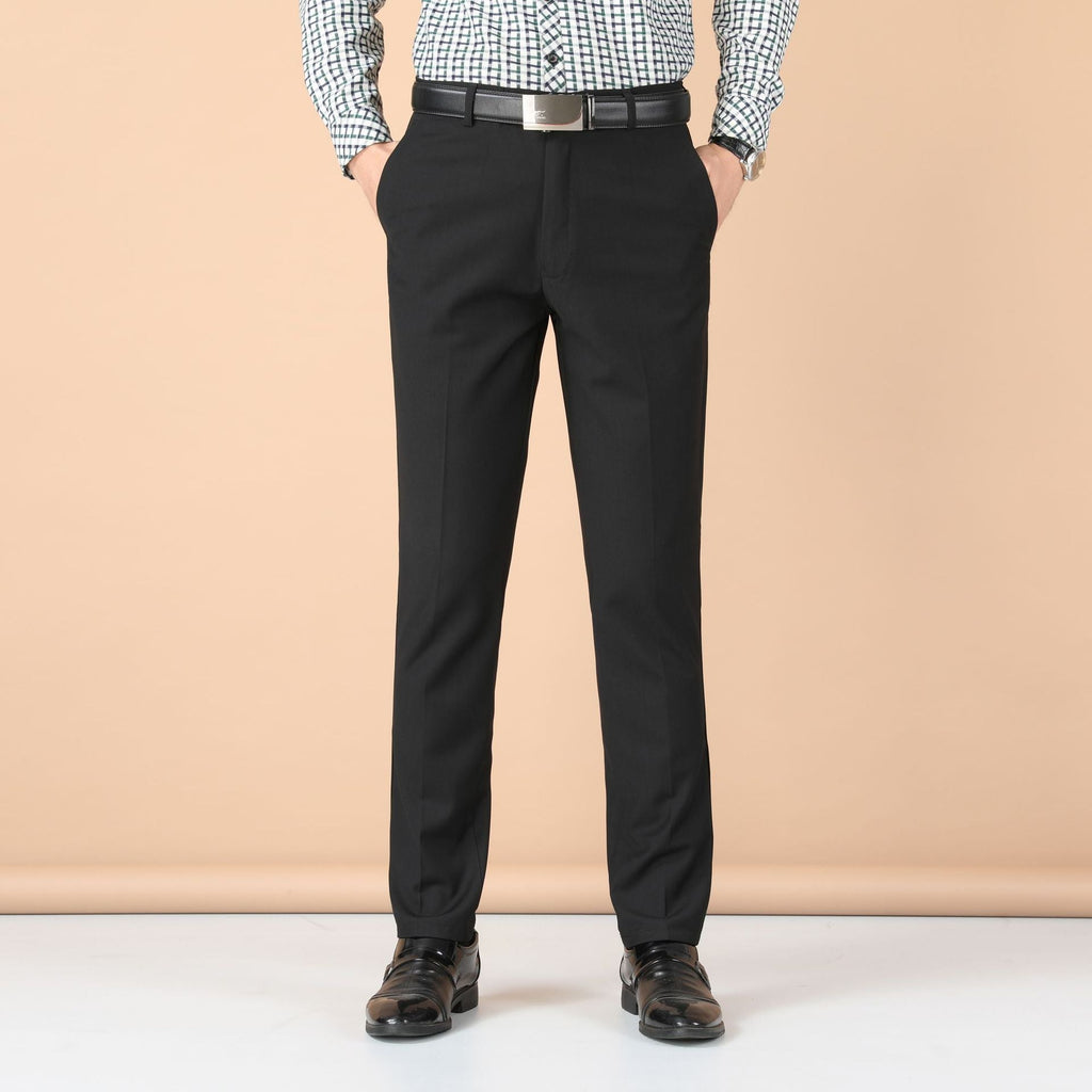 Men's Business Wear Slim-fit Trousers Spring and Autumn Casual Men's Wear Youth Work Dress Work Black Business Suit - F.MarketBlack Slim Fit / 28 [Waist 66.67cm 1]]F.Market28 [Waist 66.67cm 1]]Men's Business Wear Slim-fit Trousers Spring and Autumn Casual Men's Wear Youth Work Dress Work Black Business SuitMen's Business Wear Slim-fit Trousers Spring and Autumn Casual Men's Wear Youth Work Dress Work Black Business Suit