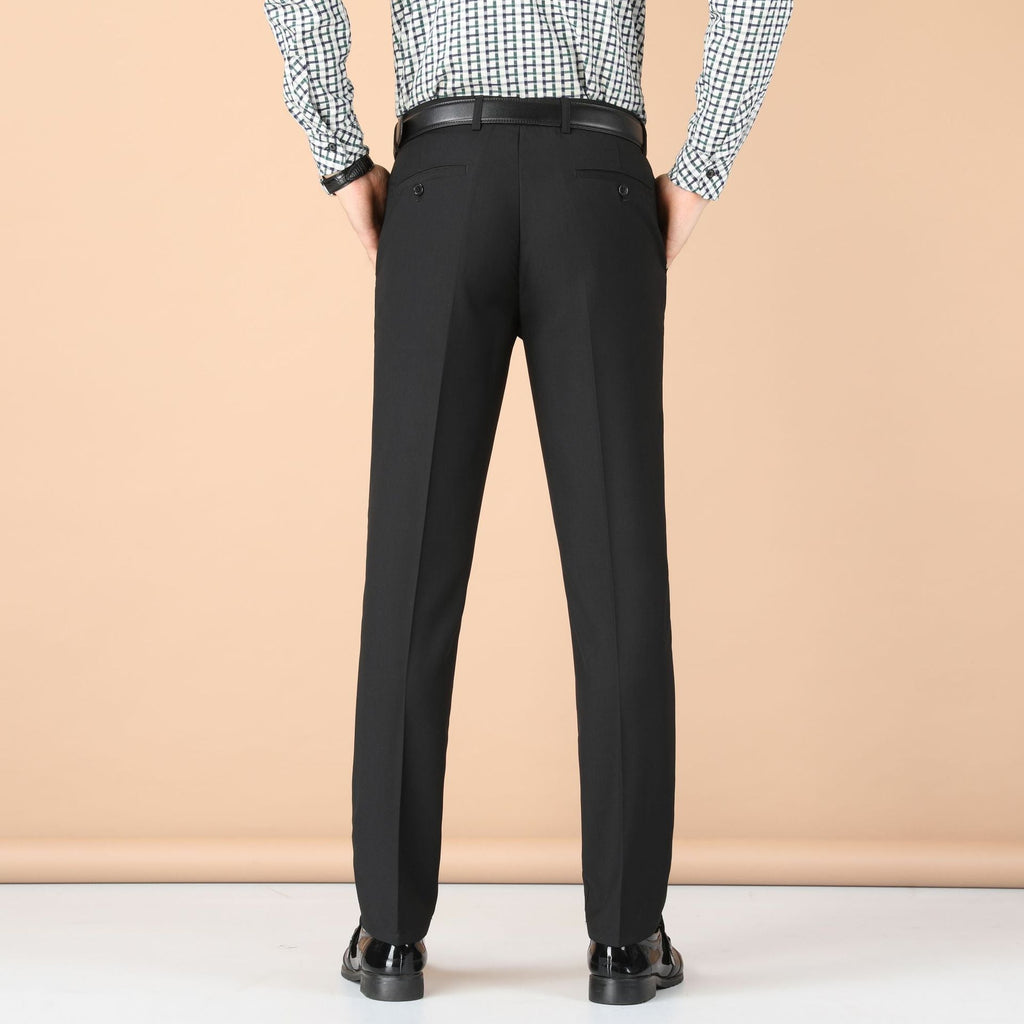 Men's Business Wear Slim-fit Trousers Spring and Autumn Casual Men's Wear Youth Work Dress Work Black Business Suit - F.MarketBlack Slim Fit / 28 [Waist 66.67cm 1]]F.Market28 [Waist 66.67cm 1]]Men's Business Wear Slim-fit Trousers Spring and Autumn Casual Men's Wear Youth Work Dress Work Black Business SuitMen's Business Wear Slim-fit Trousers Spring and Autumn Casual Men's Wear Youth Work Dress Work Black Business Suit