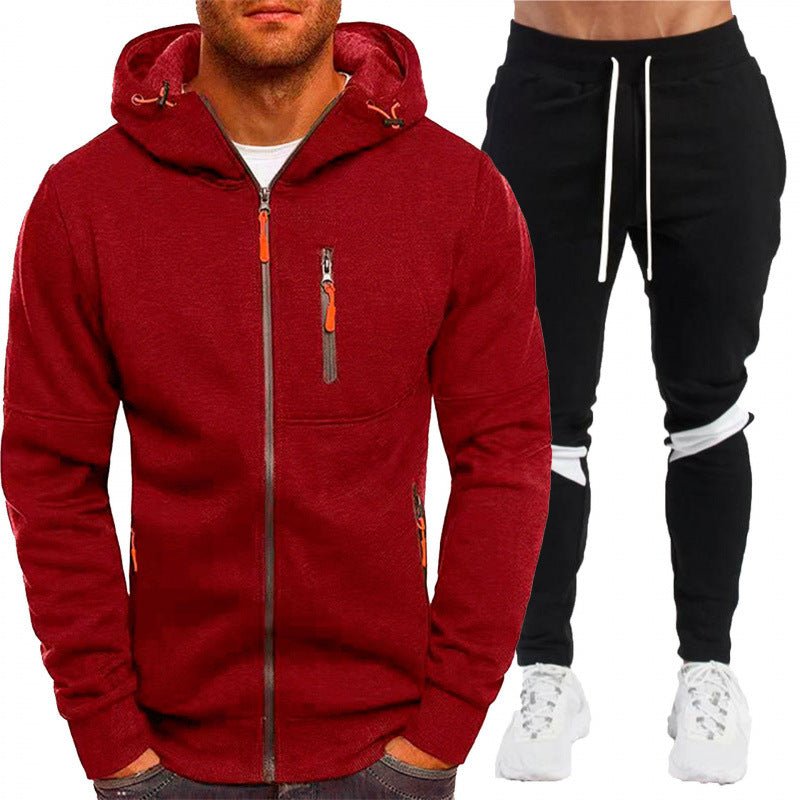 Men's Casual Athletic Two-Piece Set, Loose Fit Zip-Up Hooded Sweatshirt - F.MarketD68905ED45CA40ECA1430CA962B81B8DeproloSMen's Casual Athletic Two-Piece Set, Loose Fit Zip-Up Hooded SweatshirtMen's Casual Athletic Two-Piece Set, Loose Fit Zip-Up Hooded Sweatshirt