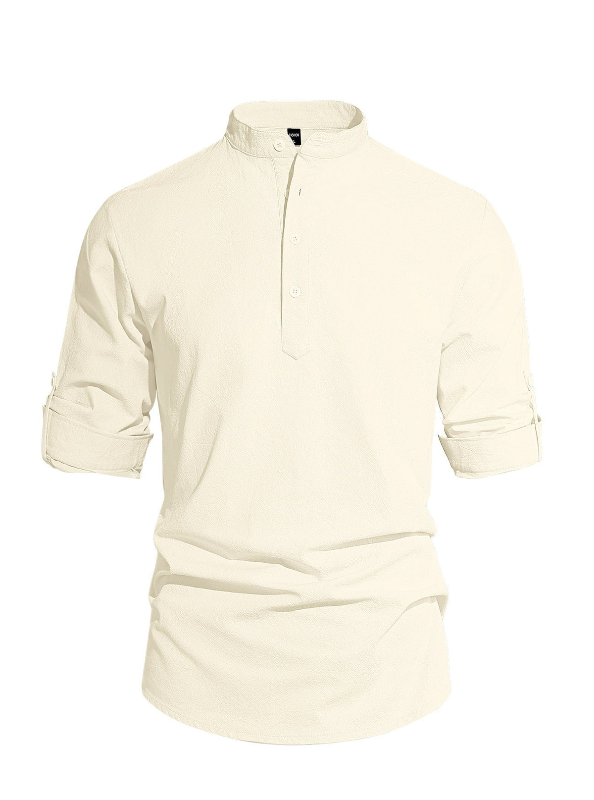 Men's Cotton Linen Henley Collar Solid Color Lightweight Long Sleeve Button-Down Shirt - F.Market9187AE97D9634EC9BAA473C44356FE6EeproloSMen's Cotton Linen Henley Collar Solid Color Lightweight Long Sleeve Button-Down ShirtMen's Cotton Linen Henley Collar Solid Color Lightweight Long Sleeve Button-Down Shirt