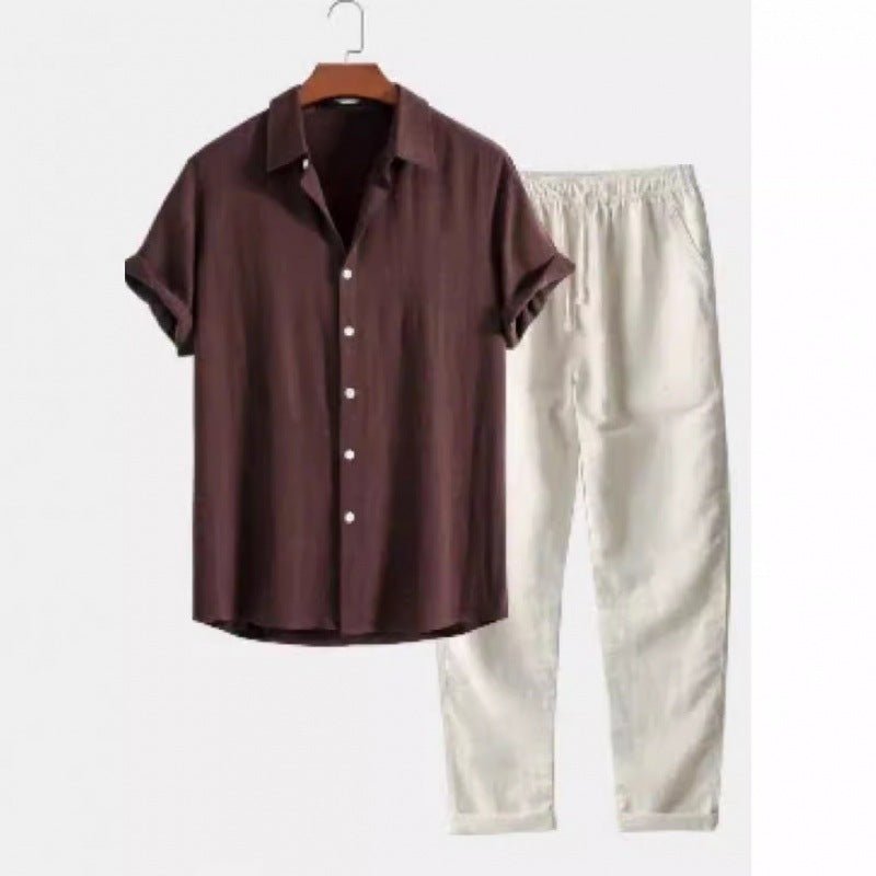 Men's Stand Collar Slim Fit Linen-Cotton Suit Set - F.MarketBCE13CE2ED614172B36E8C25936927A9eproloSMen's Stand Collar Slim Fit Linen-Cotton Suit SetMen's Stand Collar Slim Fit Linen-Cotton Suit Set