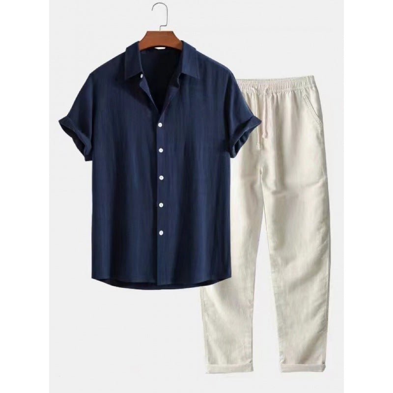 Men's Stand Collar Slim Fit Linen-Cotton Suit Set - F.MarketBCE13CE2ED614172B36E8C25936927A9eproloSMen's Stand Collar Slim Fit Linen-Cotton Suit SetMen's Stand Collar Slim Fit Linen-Cotton Suit Set