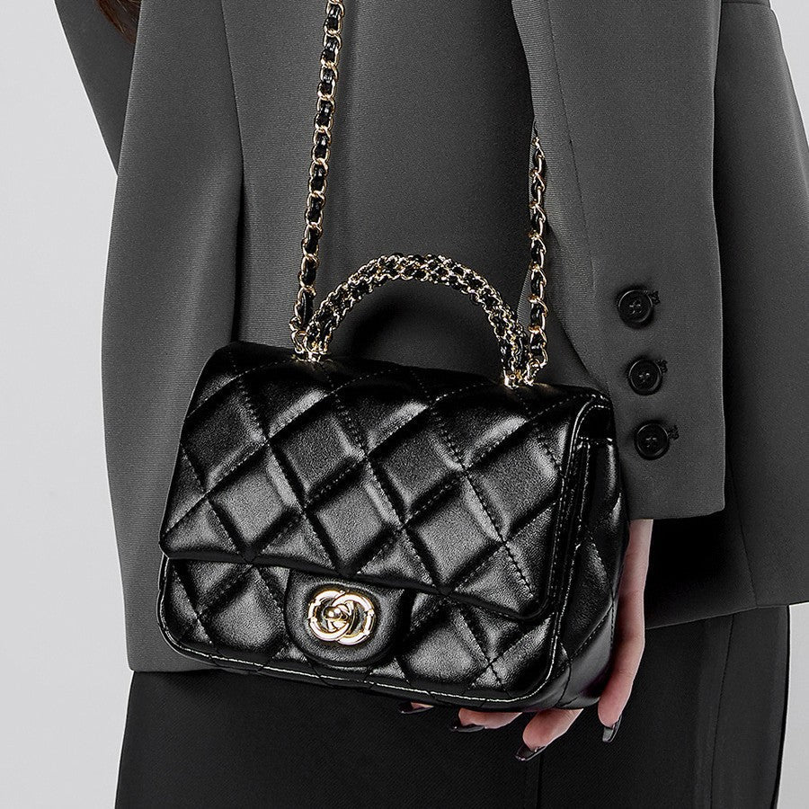 Metal chain diamond grid handbag - F.MarketDBA3CC09ADE943AC9389E11B09052639eprolo19*7*13cmMetal chain diamond grid handbagMetal chain diamond grid handbag
