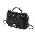 Metal chain diamond grid handbag - F.MarketDBA3CC09ADE943AC9389E11B09052639eprolo19*7*13cmMetal chain diamond grid handbagMetal chain diamond grid handbag