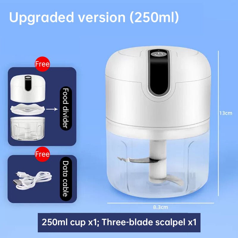 Mini Automatic Portable Food Processor, Triple Blade, USB 250 mL Electric Bivolt - F.Market4D2E003C3A8142DABB5EAE9B2907B39BeproloMini Automatic Portable Food Processor, Triple Blade, USB 250 mL Electric BivoltMini Automatic Portable Food Processor, Triple Blade, USB 250 mL Electric Bivolt