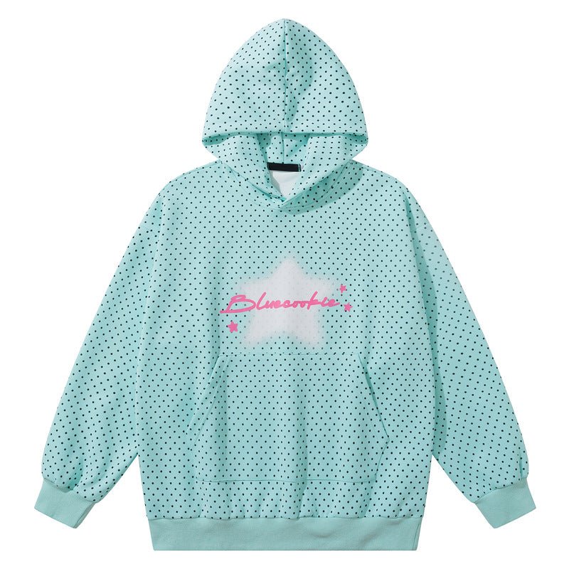 Mint green full print wavelet dot hooded sweatshirt for women - F.MarketEBFBF068CF4040D3A96026D57FAF6AC6eproloMMint green full print wavelet dot hooded sweatshirt for womenMint green full print wavelet dot hooded sweatshirt for women