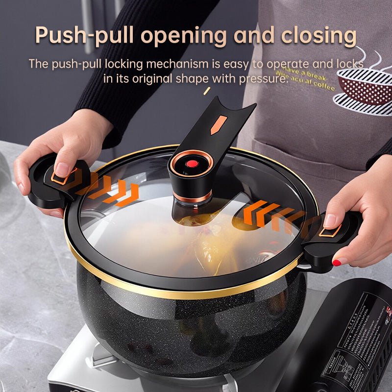 Modern 7L Micro-Pressure Soup Pot - 27cm Non-Stick Stewing Casserole, Includes Spoon, Safe for Induction & Gas Cooking - F.Market656ED751EC0A48169956B4EE8148A008eproloModern 7L Micro-Pressure Soup Pot - 27cm Non-Stick Stewing Casserole, Includes Spoon, Safe for Induction & Gas CookingModern 7L Micro-Pressure Soup Pot - 27cm Non-Stick Stewing Casserole, Includes Spoon, Safe for Induction & Gas Cooking
