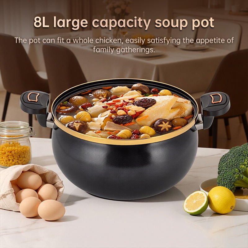 Modern 7L Micro-Pressure Soup Pot - 27cm Non-Stick Stewing Casserole, Includes Spoon, Safe for Induction & Gas Cooking - F.Market656ED751EC0A48169956B4EE8148A008eproloModern 7L Micro-Pressure Soup Pot - 27cm Non-Stick Stewing Casserole, Includes Spoon, Safe for Induction & Gas CookingModern 7L Micro-Pressure Soup Pot - 27cm Non-Stick Stewing Casserole, Includes Spoon, Safe for Induction & Gas Cooking