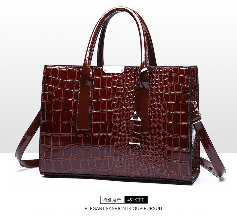 New Foreign Trade Women's Bag Trendy Crocodile Pattern Portable European and American Shoulder Crossbody Tote Bag Cross-Border Dropshipping Global - F.MarketbrownF.MarketNew Foreign Trade Women's Bag Trendy Crocodile Pattern Portable European and American Shoulder Crossbody Tote Bag Cross-Border Dropshipping GlobalNew Foreign Trade Women's Bag Trendy Crocodile Pattern Portable European and American Shoulder Crossbody Tote Bag Cross-Border Dropshipping Global