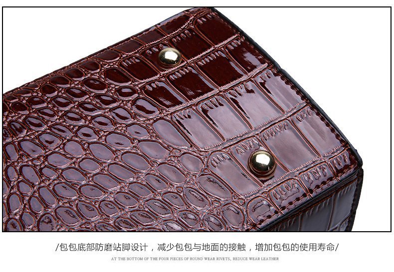 New Foreign Trade Women's Bag Trendy Crocodile Pattern Portable European and American Shoulder Crossbody Tote Bag Cross-Border Dropshipping Global - F.MarketbrownF.MarketNew Foreign Trade Women's Bag Trendy Crocodile Pattern Portable European and American Shoulder Crossbody Tote Bag Cross-Border Dropshipping GlobalNew Foreign Trade Women's Bag Trendy Crocodile Pattern Portable European and American Shoulder Crossbody Tote Bag Cross-Border Dropshipping Global