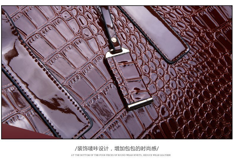 New Foreign Trade Women's Bag Trendy Crocodile Pattern Portable European and American Shoulder Crossbody Tote Bag Cross-Border Dropshipping Global - F.MarketbrownF.MarketNew Foreign Trade Women's Bag Trendy Crocodile Pattern Portable European and American Shoulder Crossbody Tote Bag Cross-Border Dropshipping GlobalNew Foreign Trade Women's Bag Trendy Crocodile Pattern Portable European and American Shoulder Crossbody Tote Bag Cross-Border Dropshipping Global