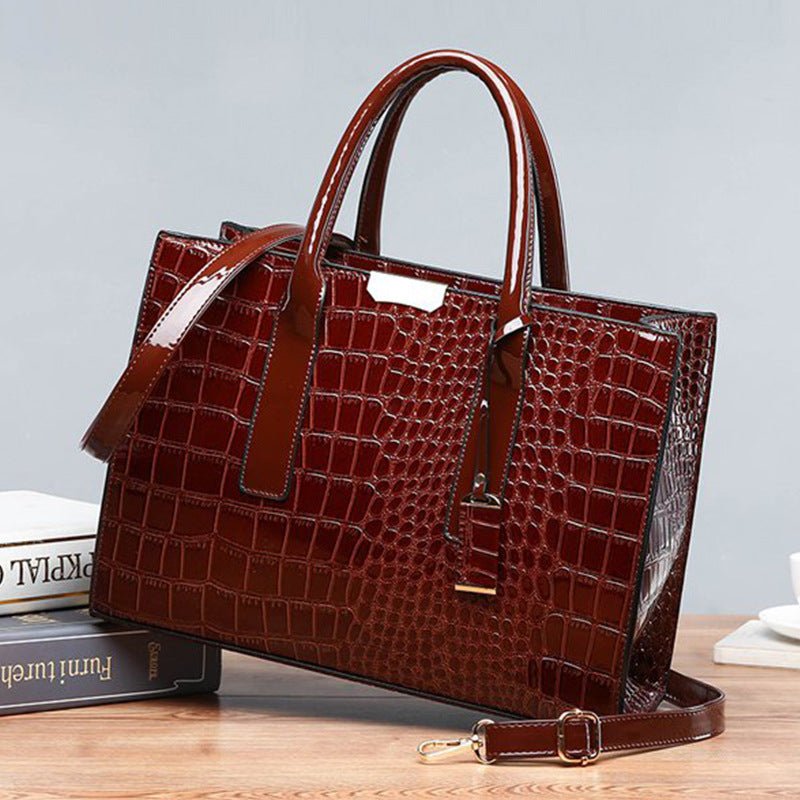 New Foreign Trade Women's Bag Trendy Crocodile Pattern Portable European and American Shoulder Crossbody Tote Bag Cross-Border Dropshipping Global - F.MarketbrownF.MarketNew Foreign Trade Women's Bag Trendy Crocodile Pattern Portable European and American Shoulder Crossbody Tote Bag Cross-Border Dropshipping GlobalNew Foreign Trade Women's Bag Trendy Crocodile Pattern Portable European and American Shoulder Crossbody Tote Bag Cross-Border Dropshipping Global