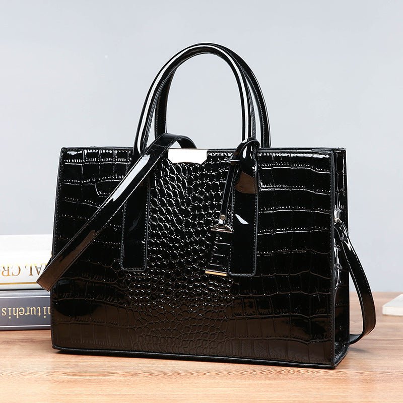 New Foreign Trade Women's Bag Trendy Crocodile Pattern Portable European and American Shoulder Crossbody Tote Bag Cross-Border Dropshipping Global - F.MarketblackF.MarketNew Foreign Trade Women's Bag Trendy Crocodile Pattern Portable European and American Shoulder Crossbody Tote Bag Cross-Border Dropshipping GlobalNew Foreign Trade Women's Bag Trendy Crocodile Pattern Portable European and American Shoulder Crossbody Tote Bag Cross-Border Dropshipping Global