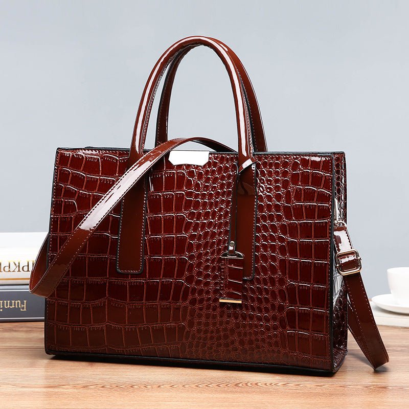 New Foreign Trade Women's Bag Trendy Crocodile Pattern Portable European and American Shoulder Crossbody Tote Bag Cross-Border Dropshipping Global - F.MarketbrownF.MarketNew Foreign Trade Women's Bag Trendy Crocodile Pattern Portable European and American Shoulder Crossbody Tote Bag Cross-Border Dropshipping GlobalNew Foreign Trade Women's Bag Trendy Crocodile Pattern Portable European and American Shoulder Crossbody Tote Bag Cross-Border Dropshipping Global