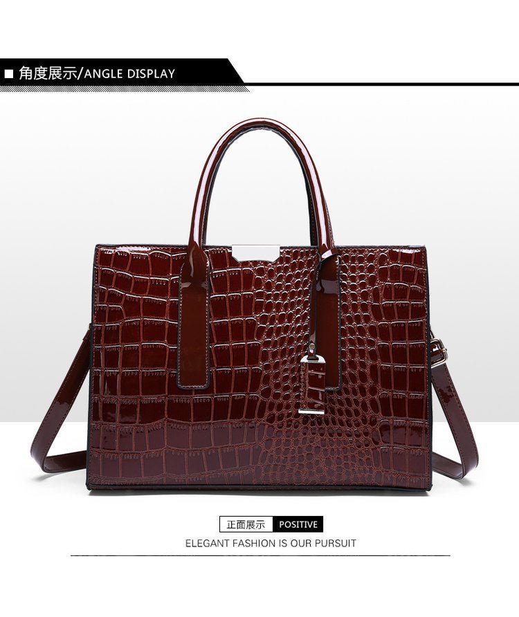 New Foreign Trade Women's Bag Trendy Crocodile Pattern Portable European and American Shoulder Crossbody Tote Bag Cross-Border Dropshipping Global - F.MarketbrownF.MarketNew Foreign Trade Women's Bag Trendy Crocodile Pattern Portable European and American Shoulder Crossbody Tote Bag Cross-Border Dropshipping GlobalNew Foreign Trade Women's Bag Trendy Crocodile Pattern Portable European and American Shoulder Crossbody Tote Bag Cross-Border Dropshipping Global