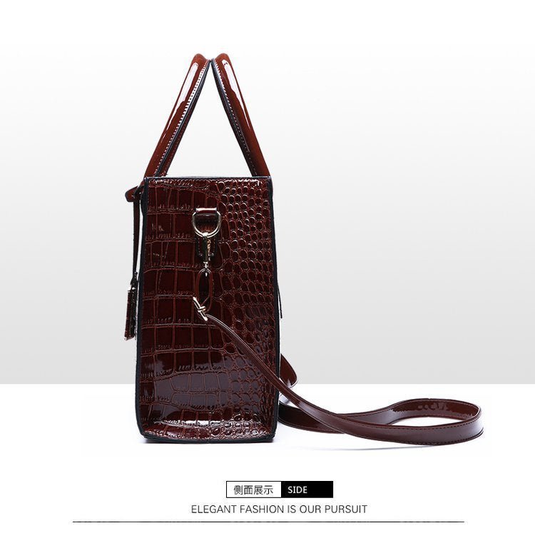 New Foreign Trade Women's Bag Trendy Crocodile Pattern Portable European and American Shoulder Crossbody Tote Bag Cross-Border Dropshipping Global - F.MarketbrownF.MarketNew Foreign Trade Women's Bag Trendy Crocodile Pattern Portable European and American Shoulder Crossbody Tote Bag Cross-Border Dropshipping GlobalNew Foreign Trade Women's Bag Trendy Crocodile Pattern Portable European and American Shoulder Crossbody Tote Bag Cross-Border Dropshipping Global